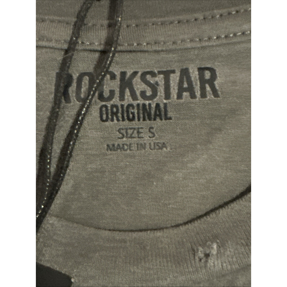 New Rockstar Original Distressed Chopper Style Long Sleeve T-Shirt Size Small - Picture 2 of 6